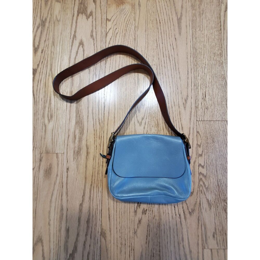 Fossil Fossil Harper Small Flap Saddle Crossbody Leather VGUC